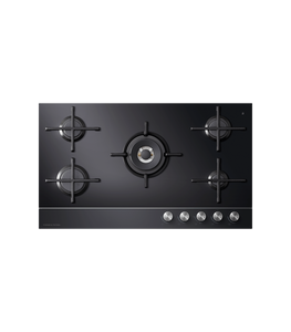 Gas on Glass Hob, 90cm, Double Crown