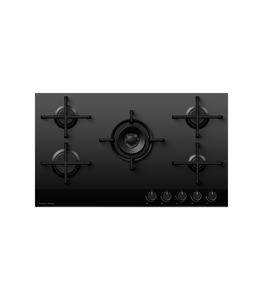 Gas on Glass Hob, 90cm, Double Crown