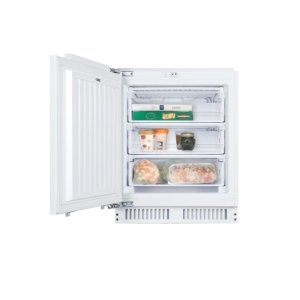 Integrated, Upright Freezer, Static, 91 litres, Class E, White, H82cm x W59cm x D55cm (cm)