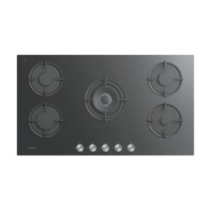 Gas on Glass Hob, 90cm, 5 Zones, 1 Triple Burner