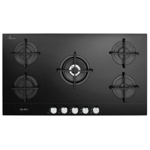 Gas on Black Glass, 5 Zones, W90 x D51 (cm)