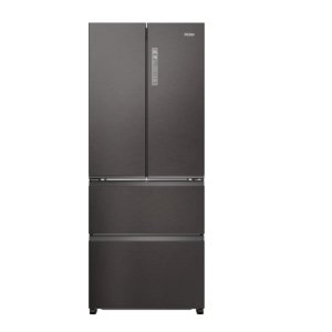 Freestanding, French Refrigerator Freezer, Dark Inox, Class E, H177.5 x W70 x D68.8 (cm) 402 lt