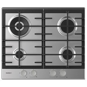 Gas on Steel Hob, 4 Zones, 60cm
