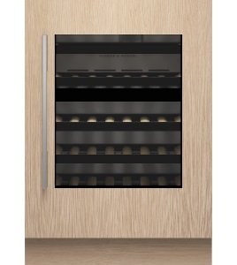 Integrated Wine Cabinet, 60cm, Undercounter, Dual Zone, Glass Door, Right Hinge(Reversible)