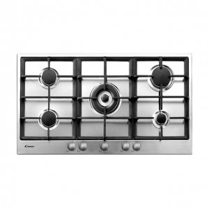 Gas on Steel Hob, 5 Zones, 90cm